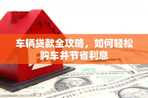 新平车辆贷款全攻略，如何轻松购车并节省利息