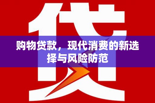 新店购物贷款，现代消费的新选择与风险防范