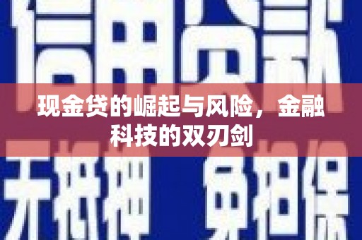 岳麓现金贷的崛起与风险，金融科技的双刃剑