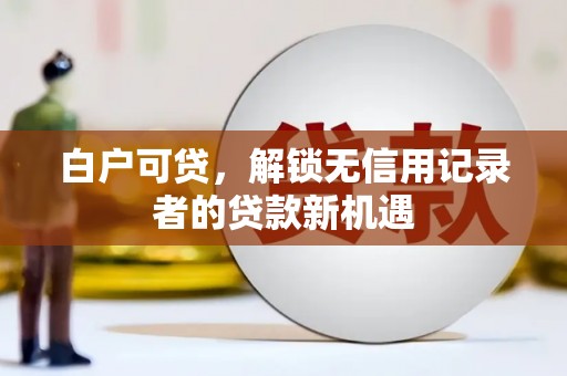 泸水白户可贷，解锁无信用记录者的贷款新机遇