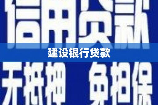 南溪建设银行贷款