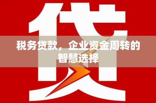 长洲税务贷款，企业资金周转的智慧选择