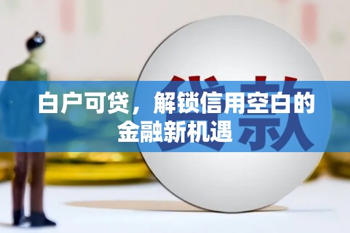 梁园白户可贷，解锁信用空白的金融新机遇