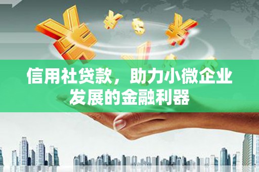 双流信用社贷款，助力小微企业发展的金融利器