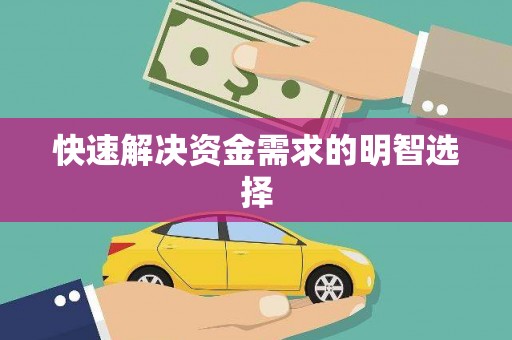 海城快速解决资金需求的明智选择